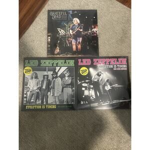 Led Zeppelin & Grateful Dead Vinyl Lot Of 3 Evolution Is Timing Mountain View